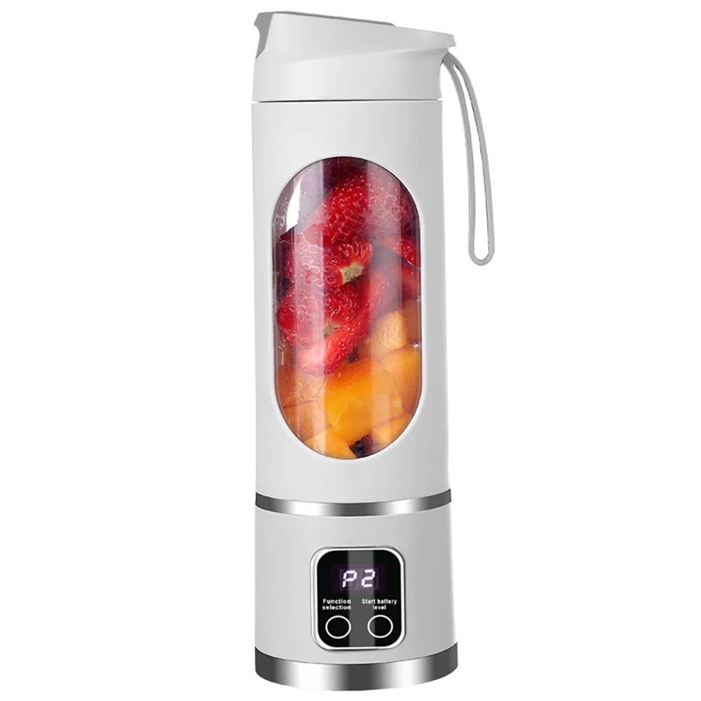 450Ml Portable Juice Blenders Electric Mini Smoothie Blender Bottle USB Recharable Wireless Juicer Cup Machine for Home Kitchen