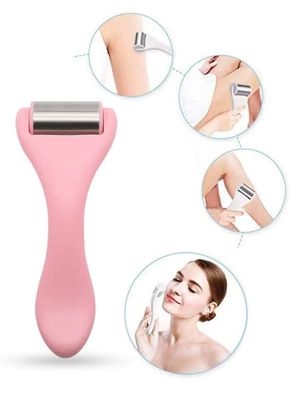 1 Pcs Skin Care Face Roller Cool Ice Roller Massager Household Skin Tighten Device Firming Skin Relieving Fatigue Massager