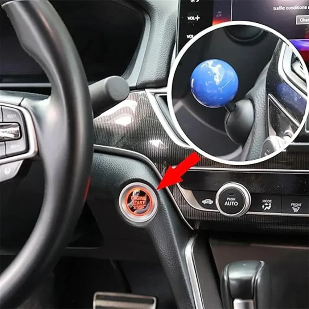 2024 Start Button Push Start Auto Ignition Button Cover Automotive One-Touch Button Rocker Car Engine Push Start Stop Lever